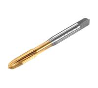 M METERXITY 1-Pack M6x0.75mm Metric Thread Tap, HSS Titanium Coated 68mm Length Straight Flute Right Hand Thread Screw Tapping Tool for Drilling/Milling Machines/CNC Machine Tools