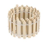 M METERXITY 1-Pack Miniature Fairy Garden Fence, 35 Inch 90x5cm Wooden DIY Small Wood Decorative Picket Fence for Dollhouse/Crafts/Diorama Project, Micro Landscape Ornaments [Beige]