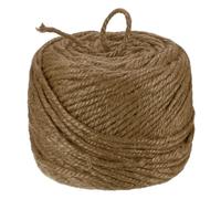 M METERXITY 1-Pack Natural Jute Twine String, 3mm x 328ft/100m Long Garden Twine Balls for Crafts/Gift Wrapping/Gardening Plants, Durable Plant Ties Thick Rope [Dark Brown]