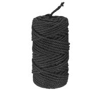 M METERXITY 1-Pack Natural Jute Twine String 4.5mm x 164ft/50m, Black | Garden Twine Balls for Crafts, Gift Wrapping, Gardening Plants, Durable Plant Ties Thick Rope