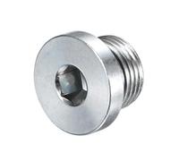 M METERXITY 1-Pack Pipe Fitting Plug M18x1.5mm Carbon Steel | Sensor Socket Plug, Inner Hex Head, Seal O-Ring, for Terminate Pipe Ends, for High Pressure Washer, Sealing Screw
