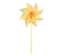 M METERXITY 1-Pack Rainbow Pinwheels, 20 Inch Plastic Wind Spinners Outdoor Flower Windmill for Party Decorations/Yard/Garden, Toy Wind Spinners [Orange]