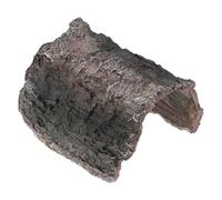 M METERXITY 1-Pack Reptile Hide Basking Platform, 3.9"x3.4"x2.6", Resin | Brown, Green Reptile Tank Decor, Bearded Dragon Tank Accessories for Turtle, Gecko, Snake, Beetle, Snail, Fish