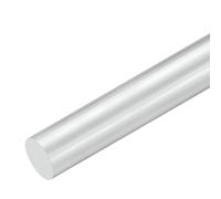 M METERXITY 1-Pack Round Aluminum Rod, 25mm (1") Dia 200mm (8") Length 6061 Aluminum Round Rod Solid Lathe Bar Stock Metal Sticks for DIY Crafts Making/Industrial/Construction/Model