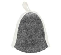 M METERXITY 1-Pack Sauna Hat for Women and Men, Felt Sauna Cap Vaporarium Soft Durable Comfortable Breathable for Spa/Steam Room/Bath House Accessories, Russian Banya Hat [White and Grey]