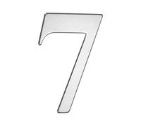 M METERXITY 1-Pack Self-adhesive House Number, 3 Inch 304 Stainless Steel Mailbox Number Address Number for House/Office/Hotel/Farmhouse, House Number for Outside [Number 7, Silver]