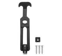 M METERXITY 1-Pack T-Handle Rubber Flexible Draw Latches,5.9" Flexible Draw Latches Flexible T-Handle Hasp Rubber with Screws for Toolbox/Golf Cart/Vehicle Engine/Cooler/Hood [Black]