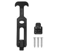 M METERXITY 1-Pack T-Handle Rubber Flexible Draw Latches,6.3"Flexible Draw Latches Flexible T-Handle Hasp Rubber with Screws for Toolbox/Golf Cart/Vehicle Engine/Cooler/Hood[Black]