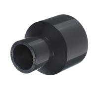 M METERXITY 1-Pack UPVC Reducer Pipe Fitting, 1-1/2"x3/4" Reducing Coupling Connector Schedule 80 PVC Straight Pipe Coupling Connector for Water Line [Grey]