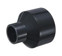 M METERXITY 1-Pack UPVC Reducer Pipe Fitting, DN50x25 Reducing Coupling Connector PVC Straight Pipe Coupling Connector for Water Line [Grey]