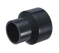 M METERXITY 1-Pack UPVC Reducer Pipe Fitting, DN65x40 Reducing Coupling Connector PVC Straight Pipe Coupling Connector for Water Line [Grey]