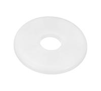 M METERXITY 1-Pack Wall Split Flange, ABS Round Self-Adhesive Escutcheon Plate Cover Buckle for 20 mm/0.79 in Dia Pipe Accessories/Floor/Ceiling, Plumbing Cover Plates [White,6.5mm/0.26in H]
