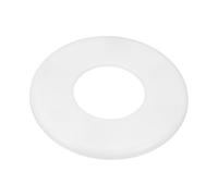 M METERXITY 1-Pack Wall Split Flange, ABS Round Self-Adhesive Escutcheon Plate Cover Buckle for 50mm/1.97in Dia Pipe Accessories/Floor/Ceiling, Plumbing Cover Plates [White,6mm/0.24in H]