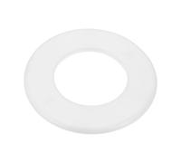 M METERXITY 1-Pack Wall Split Flange, ABS Round Self-Adhesive Escutcheon Plate Cover Buckle for 76 mm/2.99 in Dia Pipe Accessories/Floor/Ceiling, Plumbing Cover Plates [White,6.5mm/0.26in H]