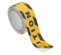 M METERXITY 1 Pcs CAUTION Floor Decals Stickers 2 x 197 Inch CAUTION Sign Warning Sticker Self-Adhesive Anti Slip Abrasive Tape for Indoor/Outdoor Stairs Step[Yellow Black]