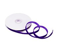 M METERXITY 1 Roll Velvet Ribbon - Polyester Single Face Spool Apply to DIY Decor Bridal Bouquets Wedding Cards Present Packaging (10 Yd x 3/8 in, Dark Purple)
