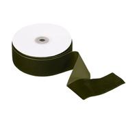 M METERXITY 1 Roll Velvet Ribbon - Polyester Single Face Spool Apply to DIY Decor Bridal Bouquets Wedding Cards Present Packaging (10 Yd x 1-1/2 in, Green)