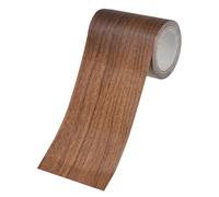 M METERXITY 1-Roll Wood Grain Repair Tape, 2.24in x 15ft Textured Realistic Self-Adhesive Wood Floor Tape Contact Paper for Furniture/Floors/Home [Dark Brown Pine]