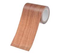 M METERXITY 1-Roll Wood Grain Repair Tape, 2.24in x 15ft Textured Realistic Self-Adhesive Wood Floor Tape Contact Paper for Furniture/Floors/Home [Chocolate Pine]