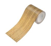 M METERXITY 1-Roll Wood Grain Repair Tape, 2.24in x 15ft Textured Realistic Self-Adhesive Wood Floor Tape Contact Paper for Furniture/Floors/Home [Brown Oak]