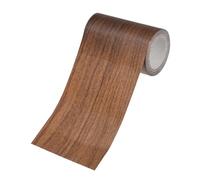 M METERXITY 1-Roll Wood Grain Repair Tape, 3.15in x 15ft Textured Realistic Self-Adhesive Wood Floor Tape Contact Paper for Furniture/Floors/Home [Dark Brown Pine]