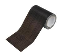 M METERXITY 1-Roll Wood Grain Repair Tape, 3.15in x 15ft Textured Realistic Self-Adhesive Wood Floor Tape Contact Paper for Furniture/Floors/Home [Black]