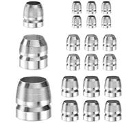 M METERXITY 1-Set Safety Round Axe Handle Wedge, Metal Hammer Handle Wedges for Reinforced Axe/Claw Hammer/Sledge/Wood (8,10,12in) [Silver Tone]