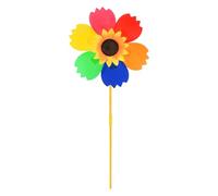 M METERXITY 1 Set Wind Spinner - 28.7 Inch Pinwheels for Yard and Garden,Apply to Garden Decor/Yard Decorations Outdoor/Backyard Decor/Yard Art (Rainbow Windmill)