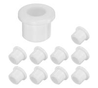 M METERXITY 10-Pack 1/2 Inch Drill Hole, 5/16 Inch ID Silicone Rubber Grommets for Wiring, Wire Cable, Hole Plugs, Automotive, Firewall, Desk, Water Pipe, Hydroponic [White]
