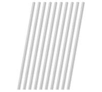 M METERXITY 10-Pack 304 Stainless Steel Solid Round Rod, 6x200mm Metal Solid Shaft Rods for DIY Craft/Model Car/Helicopter Airplane/Metal Working, Lathe Bar Smooth Stock [0.24x7.87IN]