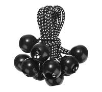 M METERXITY 10-Pack Ball Bungee Cords, 4 Inch High Elastic Canopy Tarp Tie Down Bungee Balls for Camping/Tent/Cargo Holding Wire Hoses/Patio Umbrellas/Shelter [Black White]