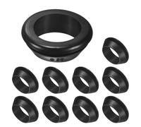 M METERXITY 10-Pack Cable Railing Rubber Grommets, 30mm Drill Hole 25mm ID Eyelet Ring Gasket for Wiring, Wire Cable, Automotive, Metal Cable Railing Post, Car Grommet [Black]