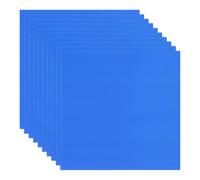 M METERXITY 10-Pack Corrugated Plastic Sheets, 20 Inch x 20 Inch Waterproof Blank Corrugated Poster Board Yard Signs for Garage Sale/Office/Classroom/Party/Lawn Sign Road [3mm Thick, Blue]