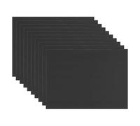 M METERXITY 10-Pack Corrugated Plastic Sheets, 8 Inch x 12 Inch Waterproof Blank Corrugated Poster Board Yard Signs for Garage Sale/Office/Classroom/Party/Lawn Sign Road [3mm Thick, Black]