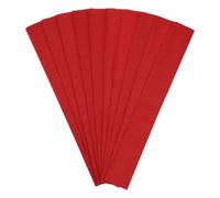 M METERXITY 10-Pack Crepe Paper, 3.3ft x 20 Inch /100 x 50cm Soft Wide Crepe Paper Streamer Sheet, Decorative Craft Streamer for DIY Craft/Flower Making/Decoration [Red]