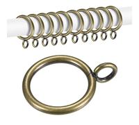 M METERXITY 10-Pack Curtain Ring, 1" ID Fits Up to 3/4 inch Curtain Rod