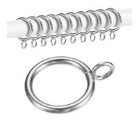 M METERXITY 10-Pack Curtain Ring, 1" ID Fits Up to 3/4 inch Curtain Rod