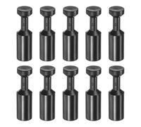 M METERXITY 10-Pack Drip Irrigation End Plugs, 1/2 Inch Push-to-Fit Quick Connect End Caps Fittings for Pipe Tubing/Garden Lawn Drip Irrigation System, Tubing Plug Accessories [Black]