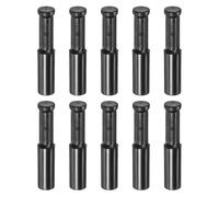 M METERXITY 10-Pack Drip Irrigation End Plugs, 1/4 Inch Push-to-Fit Quick Connect End Cap Fittings for Pipe Tubing/Garden Lawn Drip Irrigation System, Tubing Plug Accessories [Black]