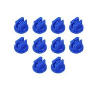 M METERXITY 10-Pack Flat Fan Spray Tip, 110 Degree Plastic Spray Nozzle Tips, 0.3mm Orifice for Agricultural/Garden Hose/Landscaping/Weeder/Cleaner/Cooling Sprayer Nozzles [Blue]