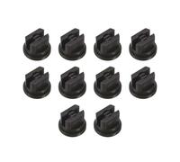 M METERXITY 10-Pack Flat Fan Spray Tip, 110 Degree Plastic Spray Nozzle Tips, 0.5mm Orifice for Agricultural/Garden Hose/Landscaping/Weeder/Cleaner/Cooling Sprayer Nozzles [Brown]