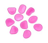 M METERXITY 10-Pack Glow in the Dark Rocks, 1.77" Resin Outdoor Garden Decorations Luminous Pebbles Stones for Garden Plants/Aquarium/Backyard Path, Aquarium Gravel [Dark Purple]
