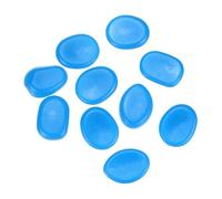 M METERXITY 10-Pack Glow in the Dark Rocks, 1.77" Resin Outdoor Garden Decorations Luminous Pebbles Stones for Garden Plants/Aquarium/Backyard Path, Aquarium Gravel [Dark Blue]