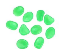 M METERXITY 10-Pack Glow in the Dark Rocks, 1.77" Resin Outdoor Garden Decorations Luminous Pebbles Stones for Garden Plants/Aquarium/Backyard Path, Aquarium Gravel [Cyan]