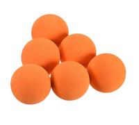 M METERXITY 10 Pack Golf Foam Balls - EVA Sponge Limited Flight Training Balls, Light & Soft, Apply to Indoor Training/Hitting Mat (42mm, Orange)