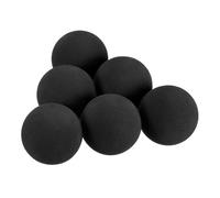 M METERXITY 10 Pack Golf Foam Balls - EVA Sponge Limited Flight Training Balls, Light & Soft, Apply to Indoor Training/Hitting Mat (42mm, Black)