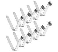 M METERXITY 10-Pack Kayak Paddle Snap 7mmx50mm Solid Single Pin V Shaped Spring Steel Tent Pole Clips Locking Clips for Camping/Kayak Paddle/Tent Pole Push Button Spring Snap Clips