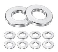 M METERXITY 10-Pack M10 Aluminum Spacers 10.5mm ID x 20mm OD x 3mm l Metal Screw Standoff Bushing Plain Finish Round Spacer Aluminum for Screws Bolts