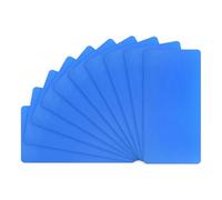 M METERXITY 10-Pack Metal Business Card Blanks, 100x50x0.5mm Aluminum Plate Laser Engraving Printing Metal Plate for DIY/Decorative/Home/Nameplate/Custom Blanks Card [Dark Blue]