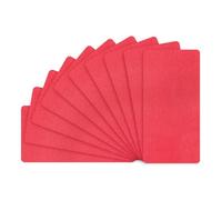 M METERXITY 10-Pack Metal Business Card Blanks, 100x50x0.5mm Aluminum Plate Laser Engraving Printing Metal Plate for DIY/Decorative/Home/Nameplate/Custom Blanks Card [Red]